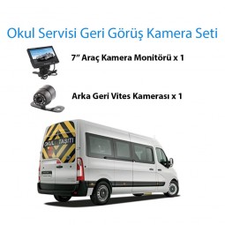 Okul Servisi Geri Görüş Kamera Seti